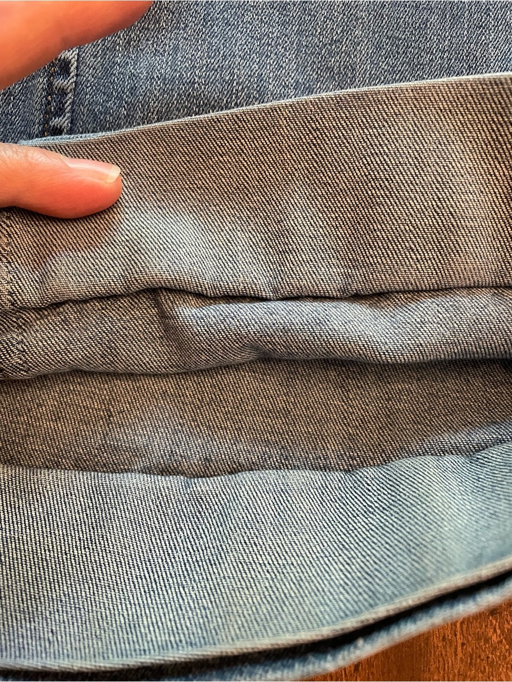 SPANX Wide-Leg Denim Jeans - Light Blue Wash - Picture 4 of 7